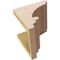 Ekena Millwork 7"W x 7"D x 7"H Wide Diane Rough Cedar Woodgrain TimberThane Corbel, Primed Tan CORUR07X07X07DIARCPR - alternate 6